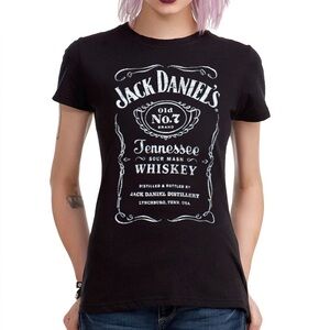 Jack Daniel's Black and White V-Neck.